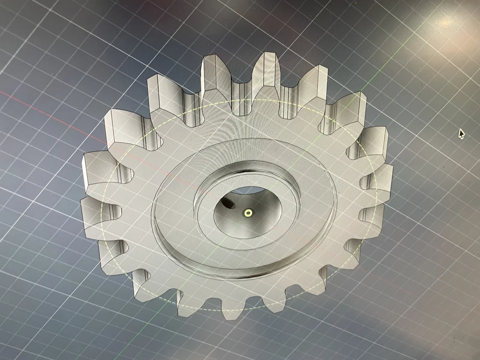 CAD-Modell eines nachkonstruierten Zahnrads
